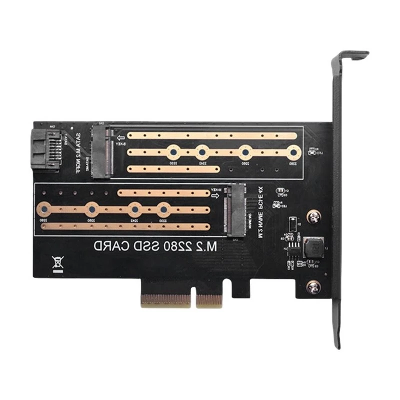 Reliable-M. 2 NVME SATA SSD To NVME NGFF To PCIE 4X Adapter Board PDM2-R2.0 2280/2260/2242 M. 2 SSD Card Conversion Board,M. 2