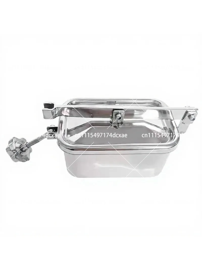 Rectangular Quick Opening Stainless Steel Manhole Cover Door SS304 for Dairy Beer Tank
