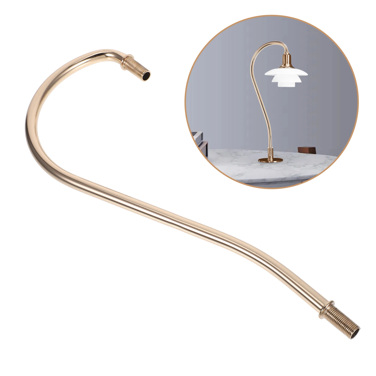 

Aromatherapy Table Lamp Stem Hollow Curved Iron Stems DIY Kits Repair Replacement Threaded Desk Light Fixtures Lamp Making