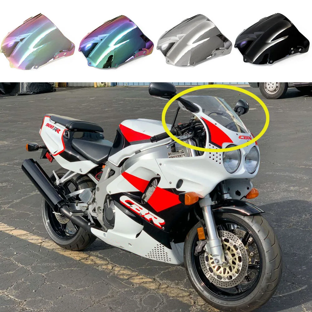 Windabweiser Frontscheibe Windschutzscheibe Double Bubble für Honda CBR900RR CBR893 1994–1997