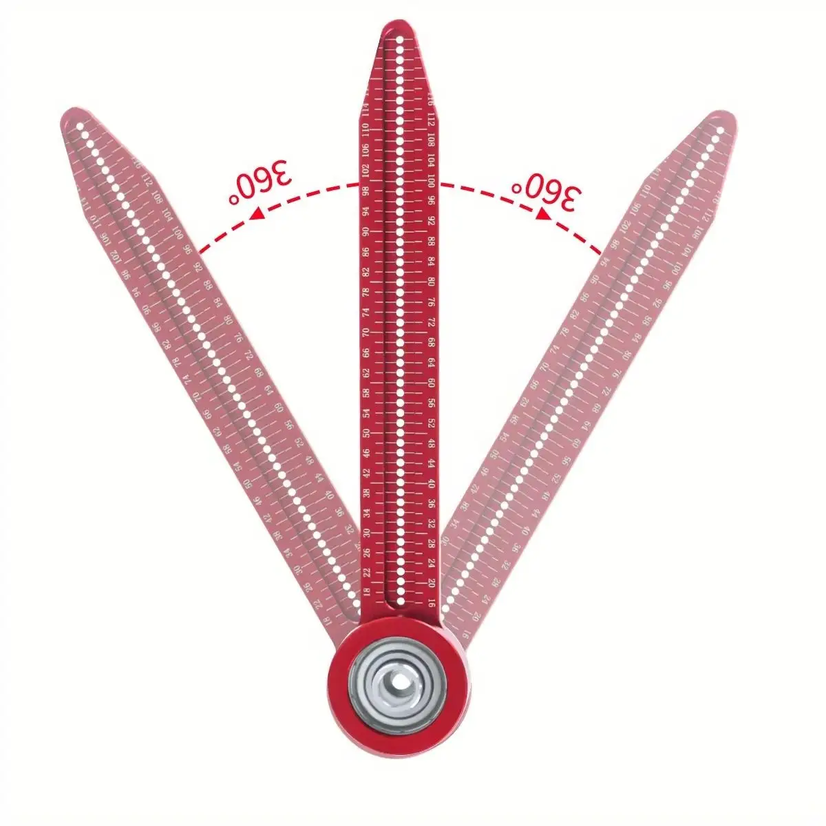 Precision Woodworking Scribe Gauge Circular Drawing Compass Carpentry Hole Ruler Marking Measurement Tool for Woodworking