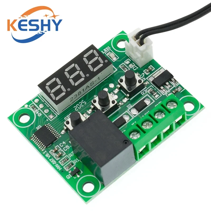 W1209 DC 12V Red/Blue heat cool temp thermostat temperature control switch temperature controller XH-W1209