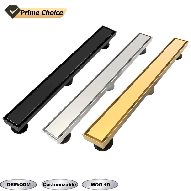 for OEM/ODM Modern 304 Stainless Steel Drain Kit Rectangular Bathroom Bathtub Outdoor Sink Drain Tile Recessed Cover Hair