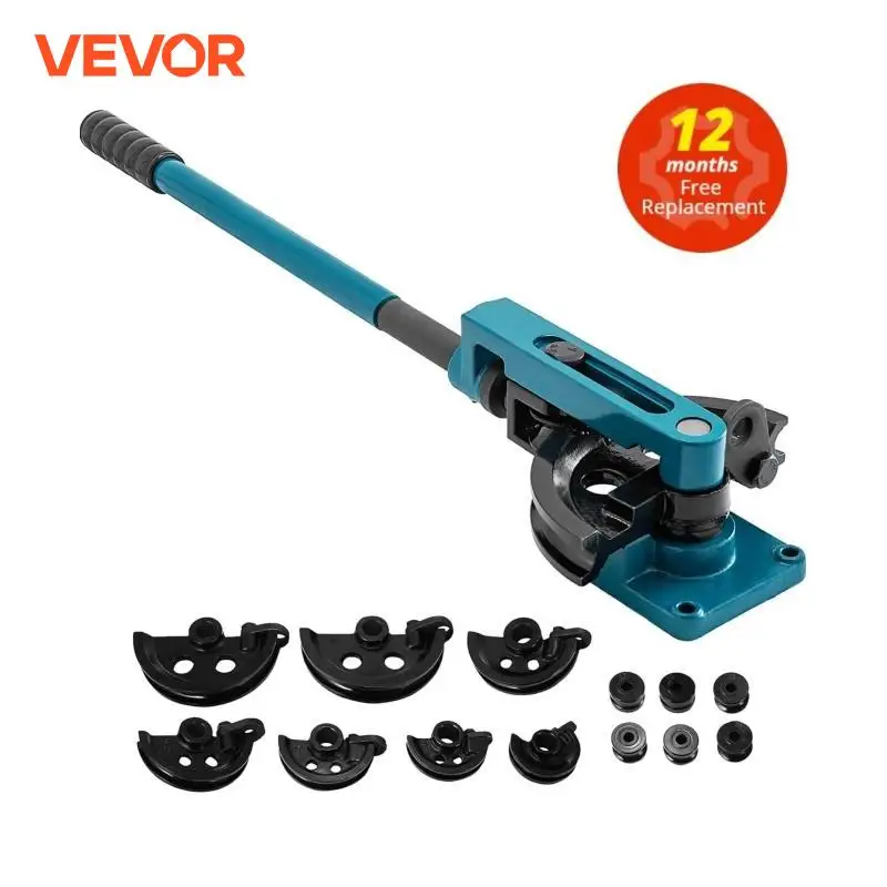 VEVOR Manual Pipe Bender Dia 10-25mm Multifunction Steel Copper Tube Bending Machine Lever Type Heavy Duty Tubing Bending Tools