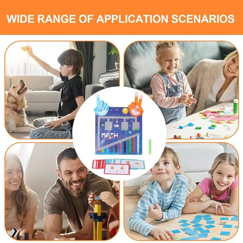 子供モンテッソーリおもちゃ数学学習指カウントパズルボード子供の早期教育玩具ホームスクール教育用品