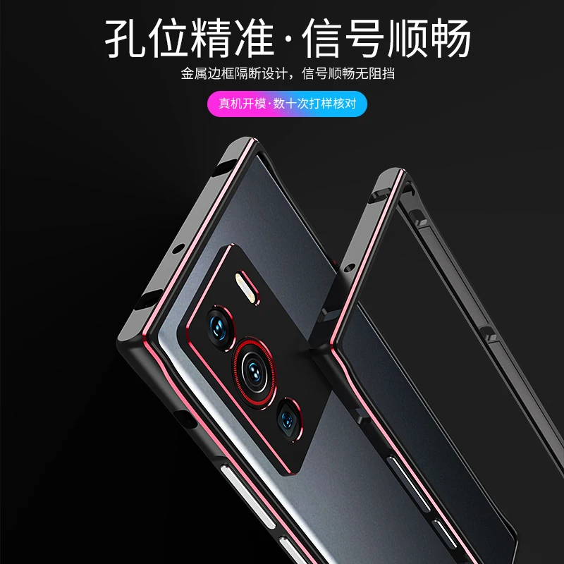 Luxury Bumper Case For ZTE Nubia Z40 Pro Z40Pro Aluminum Metal Frame for Nubia Z40 Pro lens protective film Phone Case