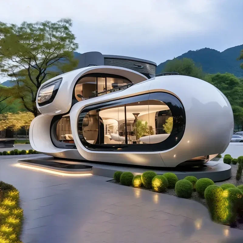 منازل جاهزة حديثة فاخرة من Apple Pod Capsule Home Outdoor Capsule Mobile Cabin House