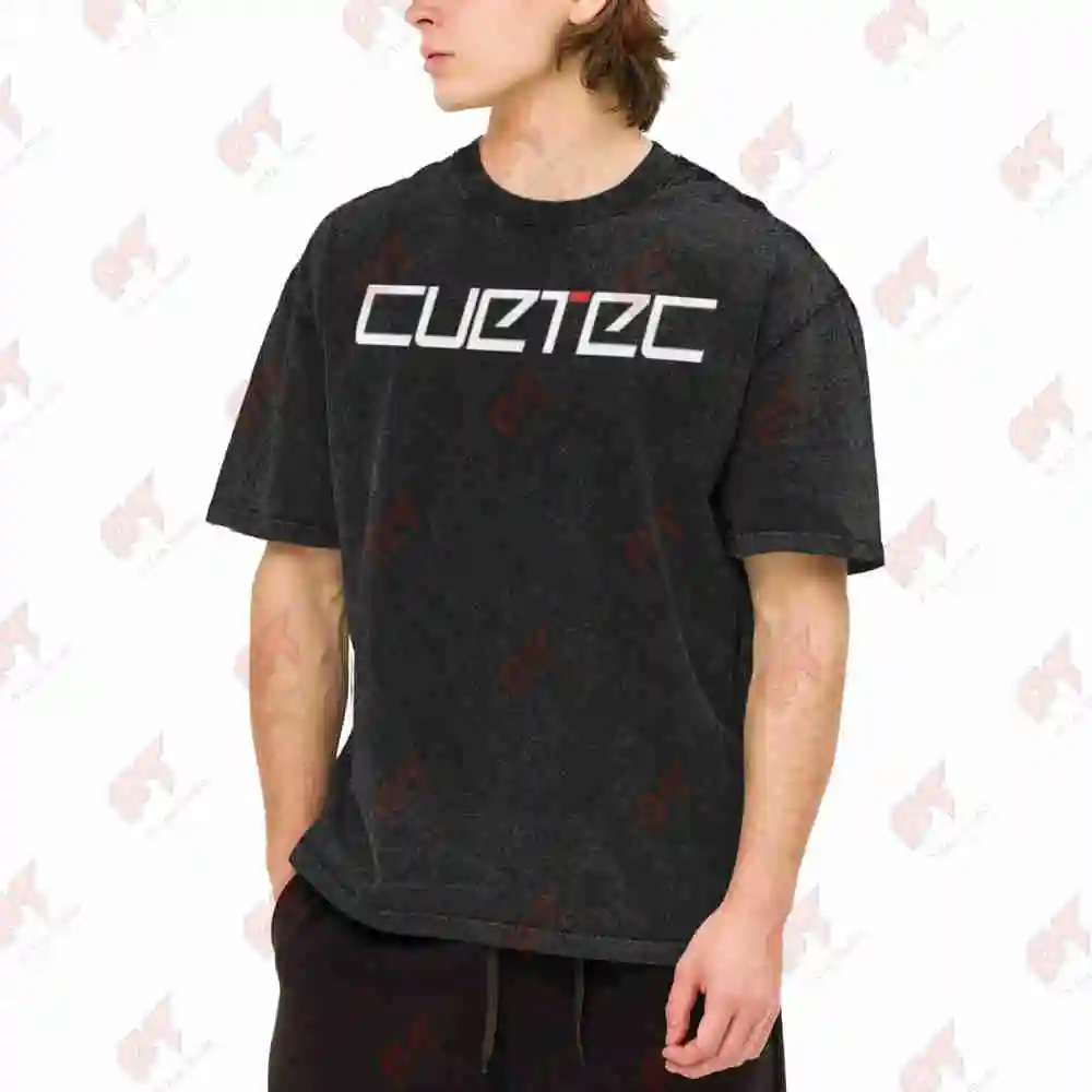 Cuetec Billiards Pool Cue Vintage Washed Tee Pure Cotton T-Shirt