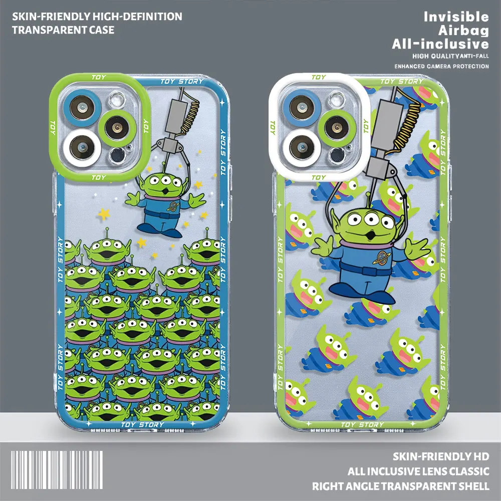 Toy Story Aliens Case for Redmi 10C 12C 9C 9T 9 12 10 9A 10A 13C Transparent Soft Capa Funda TPU Cover