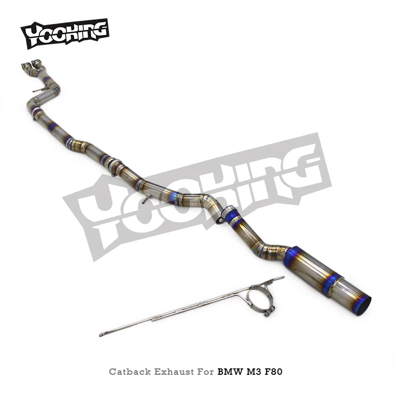 

OBM Titanium Catback For BMW M3/M4 F80 F82 F83 S55 3.0T 2015-2019 Exhaust Pipe Muffler Catback Escape System