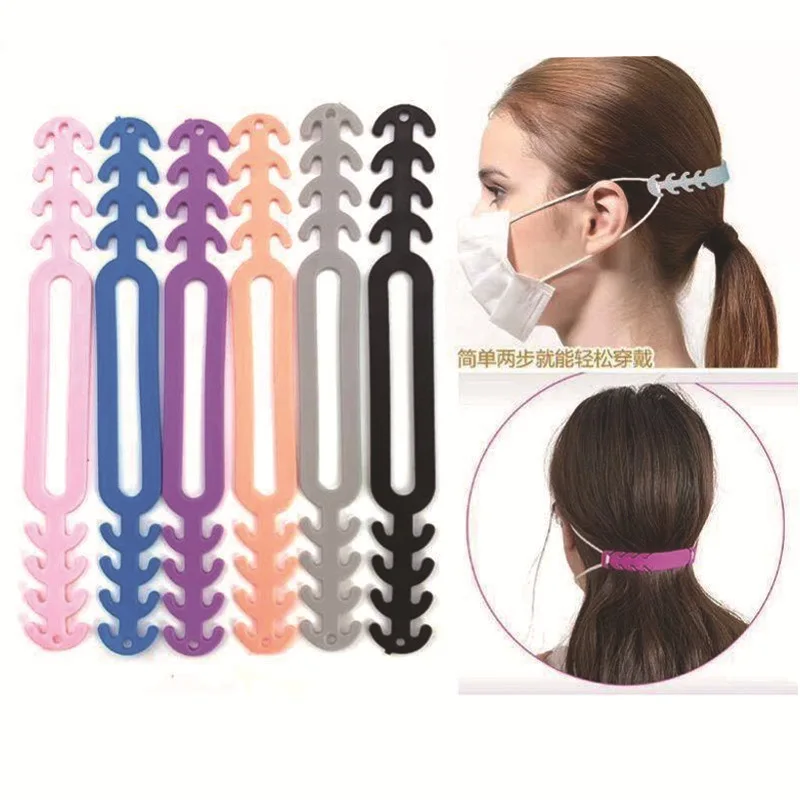 5pcs Adjustable Non-slip Mask Hooks Extension Buckle High Quality Protect-slip Mask Ear Grips Extension Buckle Mask Accessories
