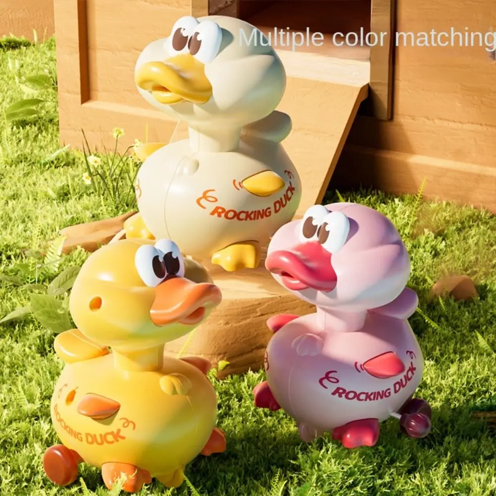 Mechanical Sliding Press Return Toy Cars Vehicles Safety Press and Go Cartoon Duck Walking Plastic Duck Car Return Toys Boys