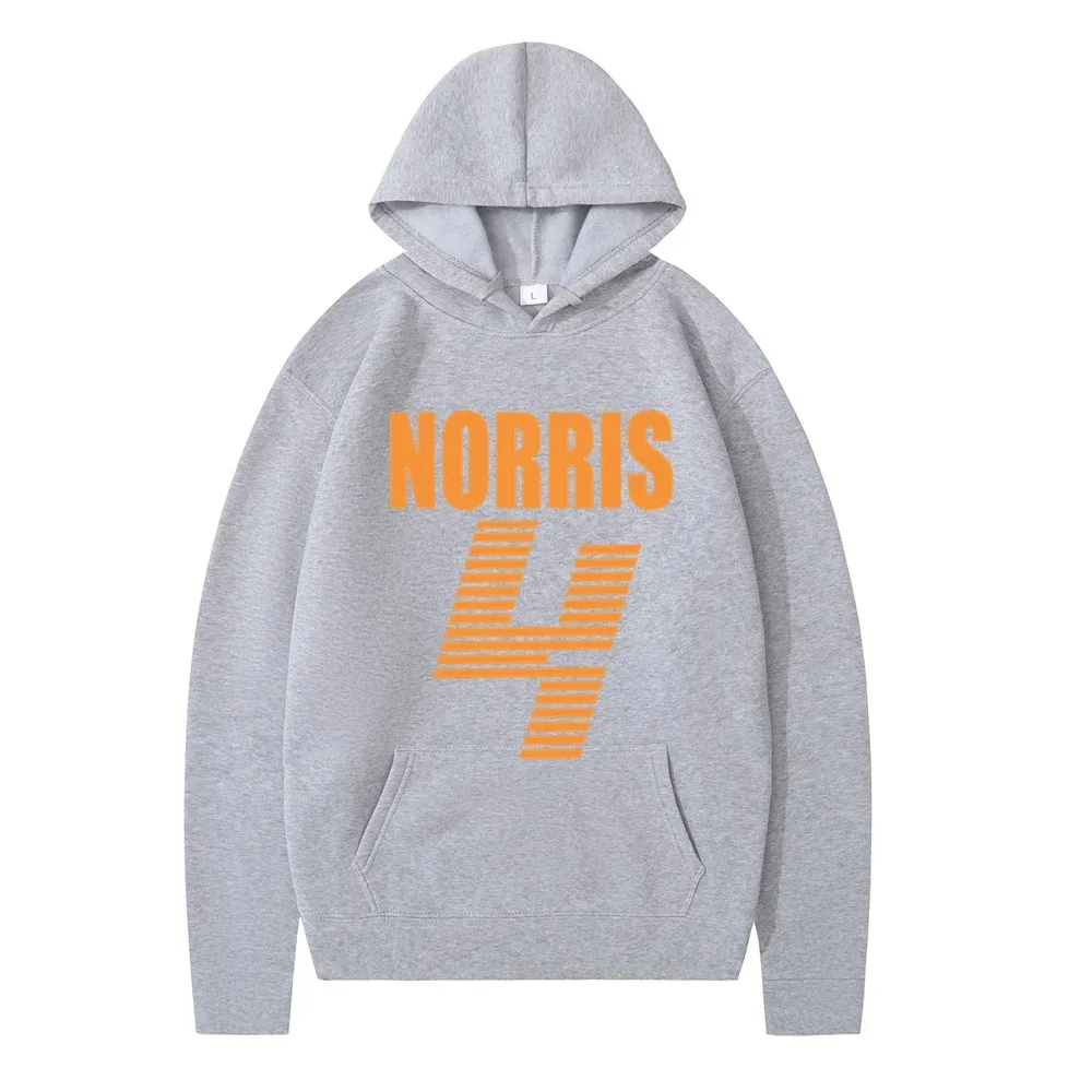 McLaren F1 sudadera con capucha Lando Norris estampada en 4 letras sudadera casual y de moda para hombres y mujeres