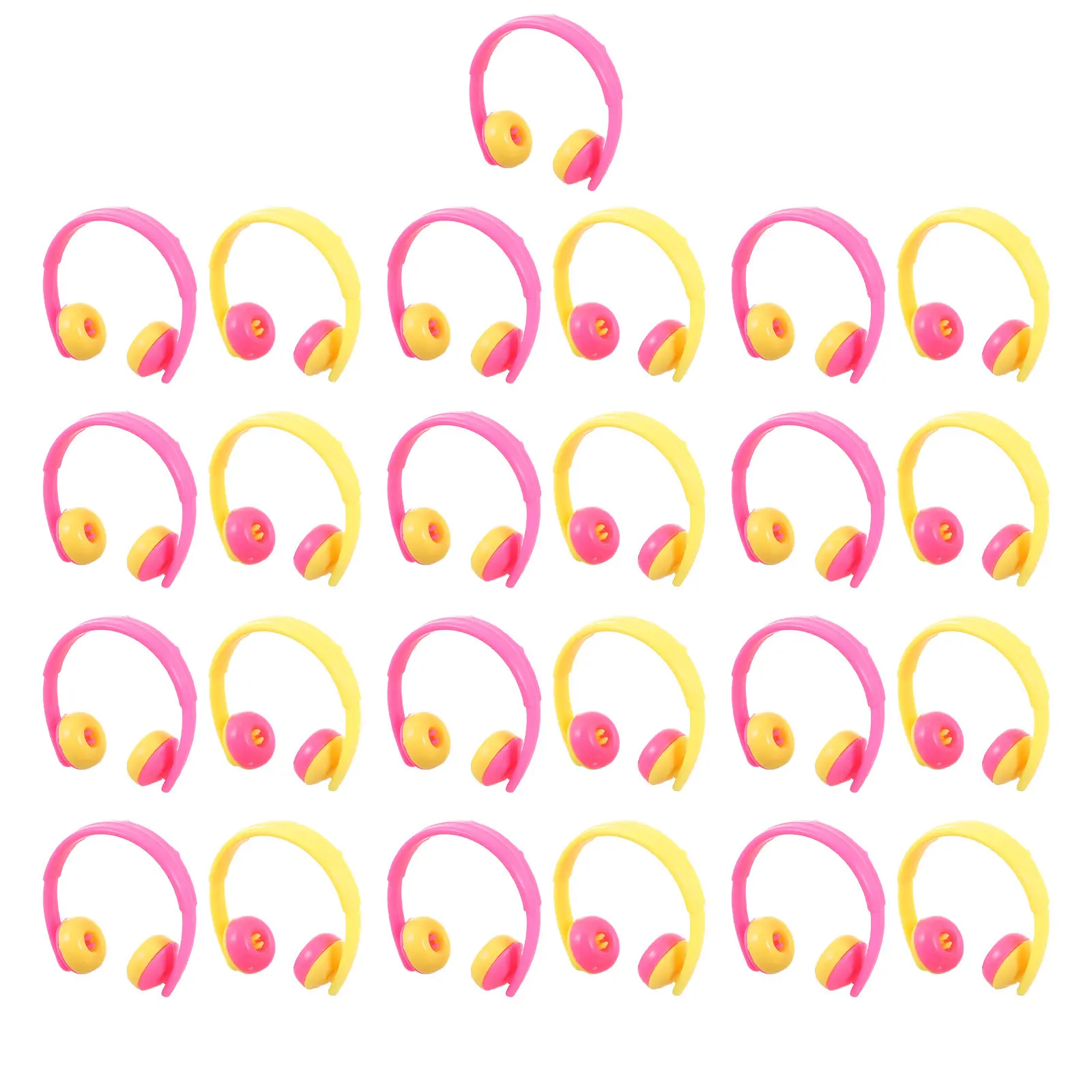 

25Pcs Mini Headset Accessory Decor for Dollhouse Furniture Small Audio Decoration Home Use House Decoration