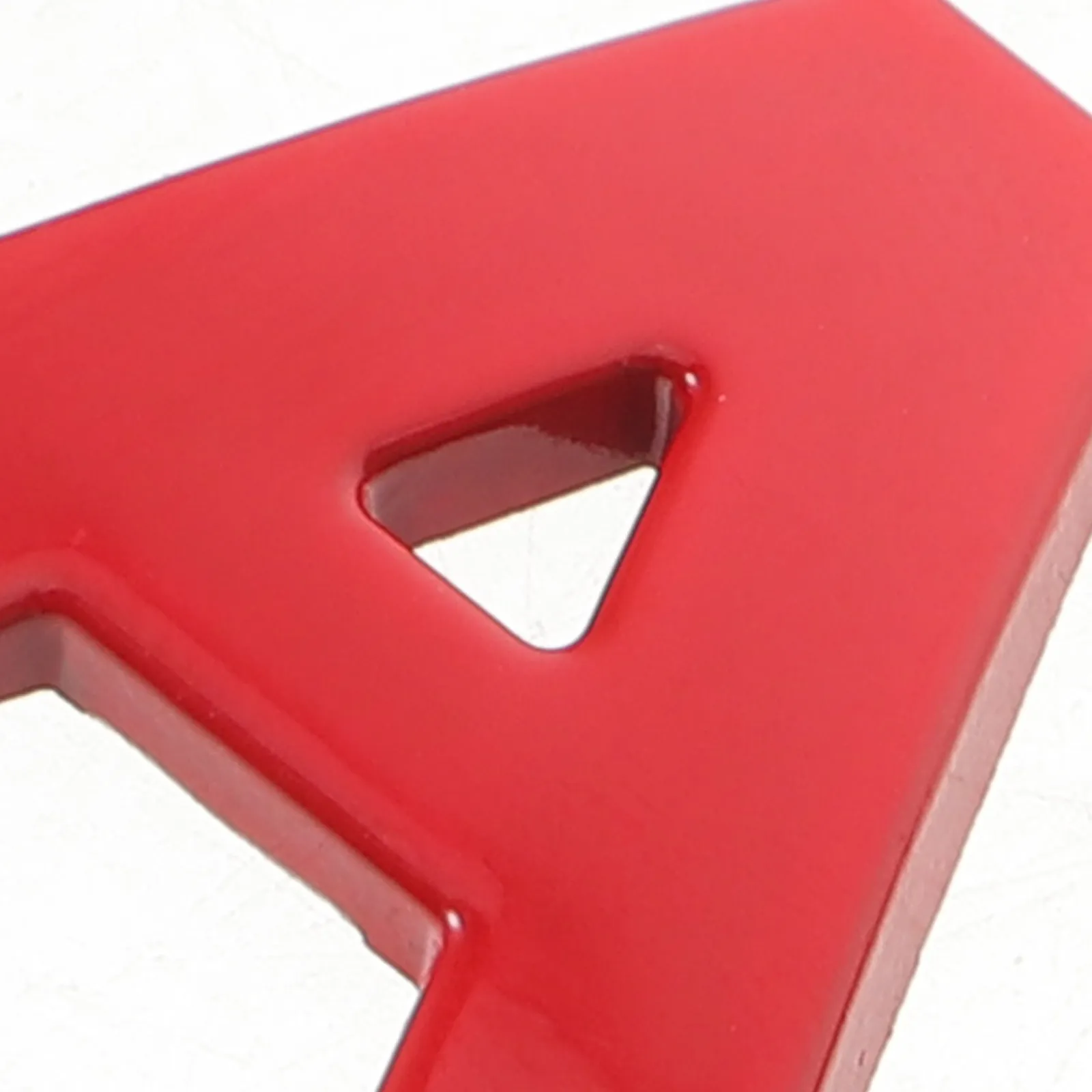 4Pcs Mailbox Signs Red Letters Self Adhesive Decal 3D Alphabet Metal Letter Stickers Decorative Weather Resistant Mailbox Letter