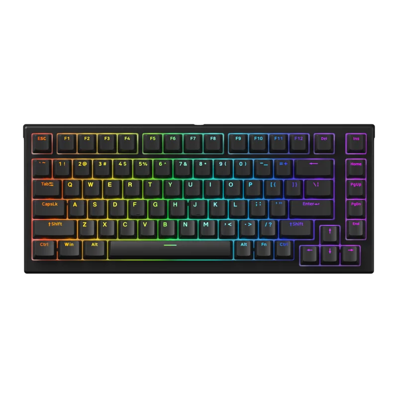 Akko MonsGeek MG75S HE Rapid Trigger Wired Gaming Keyboard Black Shine-through Keycaps RGB Magnetic Switch 8000Hz Polling Rate