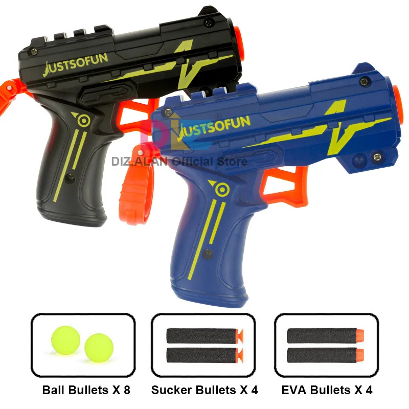 2PCS Soft Bullet Toy Gun For Rival Zeus Apollo Ball Bullets Children Pistol Gun Toys Foam Darts Blaster Gift For Boy Kids Adult