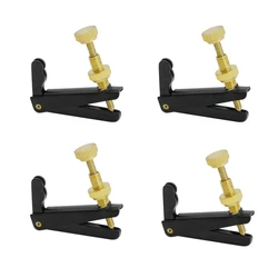 4 Pcs/Set 4/4 3/4Cello Fine Tuner String Adjuster Golden Tuning Screw Cello Part High Quality Musical Instrument Accessories