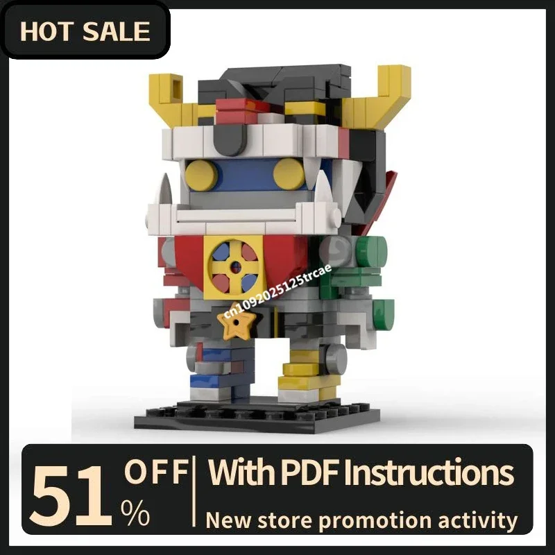 

New Popular Animation Series Voltron Beast King Golion Character Square Head Figures Model Custom Puzzles Diy Creative toy Gifts