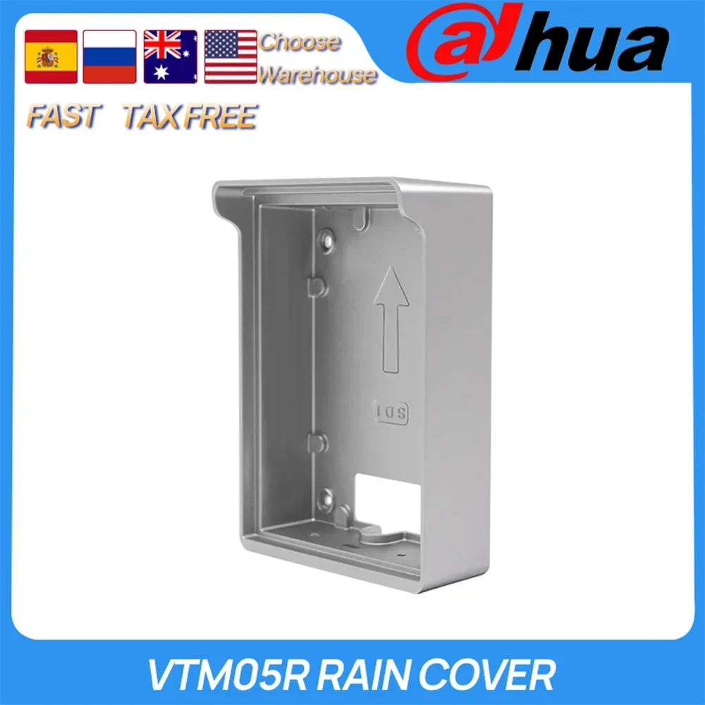 

Dahua Original VTM05R Серебристый дождевик из алюминиевого сплава Поверхностный дождевик для VTO2202F IP65