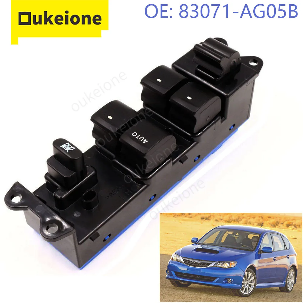 Interruptor Eléctrico de Control de Ventanas, Botón Elevador para Subaru Legacy Outback XT 2005 2006 2007 2008 2009, 83071-AG05B
