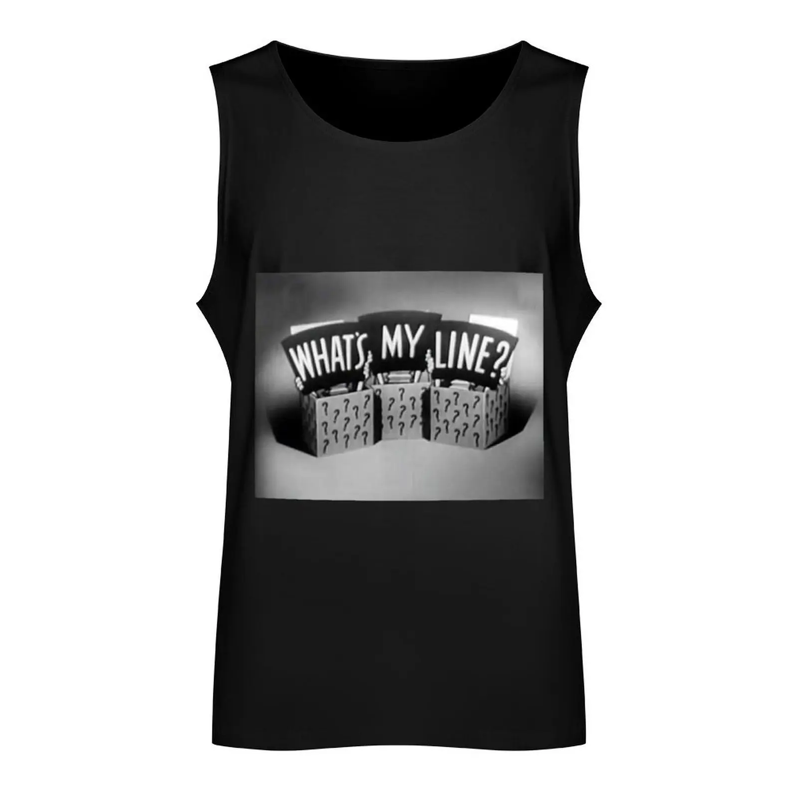 What's My Line? Tank Top sleeveless vest men Top summer