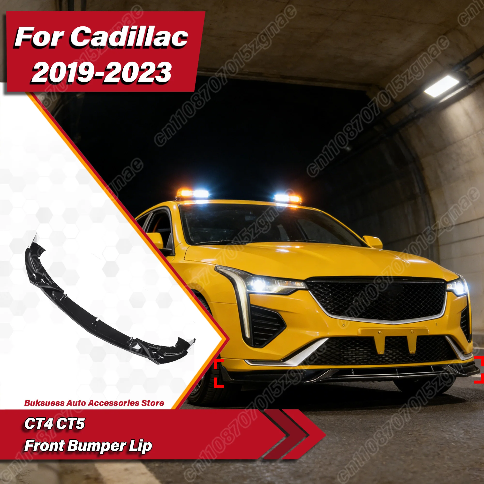 

Для Cadillac CT4/CT5 2019 2020 2021 2022 2023, передний бампер автомобиля, сплиттер, спойлер, защита для губ, комплект модификации украшения кузова