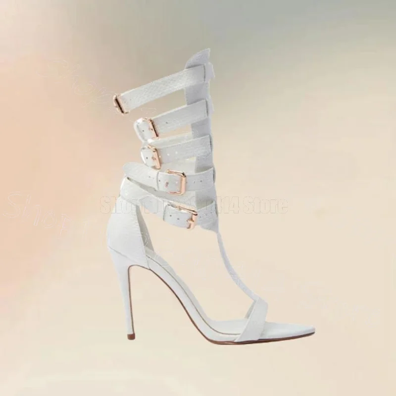 

Pink Hollow Design Open Toe Buckle Sandals Buckle Strap Women Shoes Thin High Heels Party Feast Dating 2025 Zapatos Para Mujere
