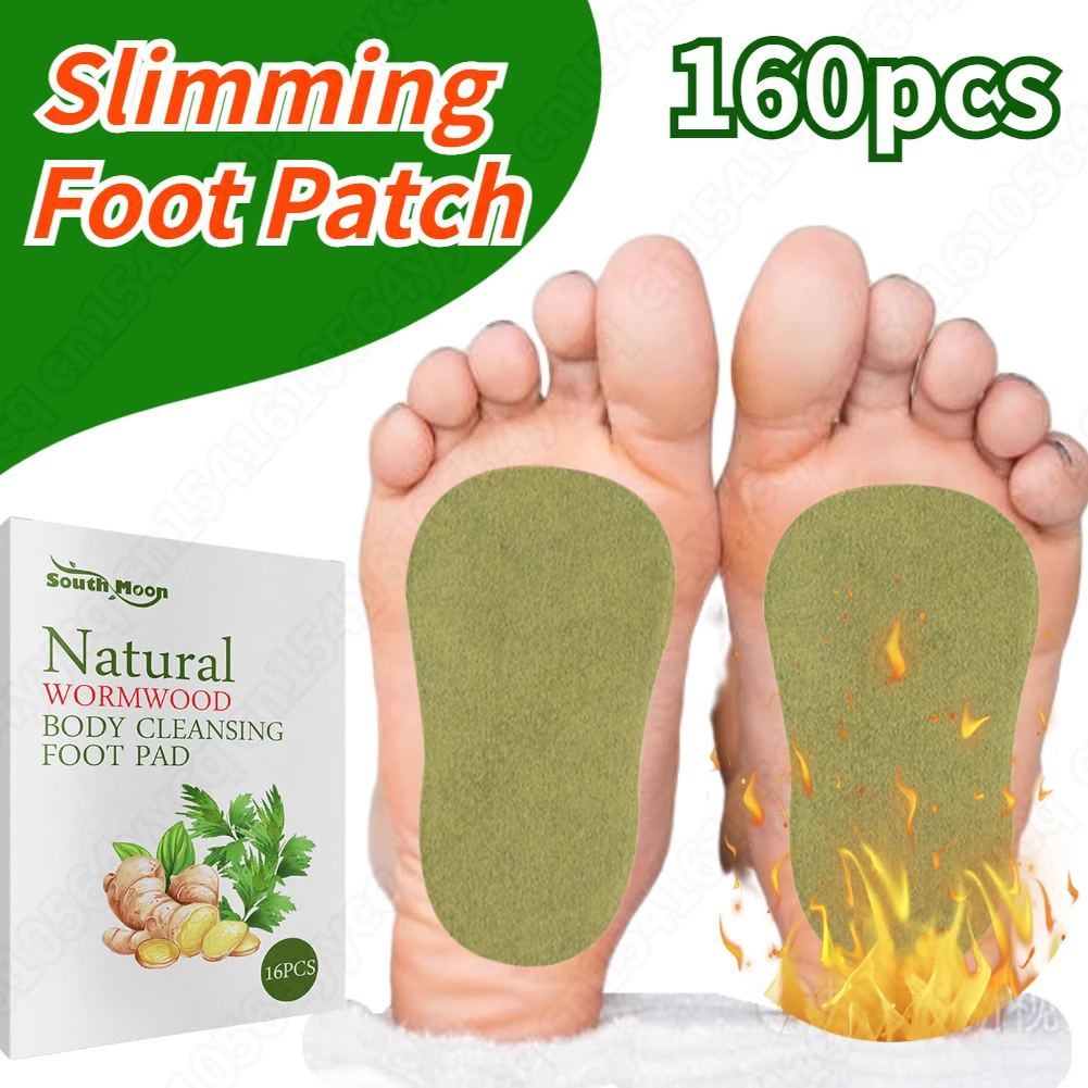 

Wormwood Ginger Foot Detox Patch Relieve Stress Help Sleeping Body Toxins Cleansing Slimming Pads Body Detox Weight Loss