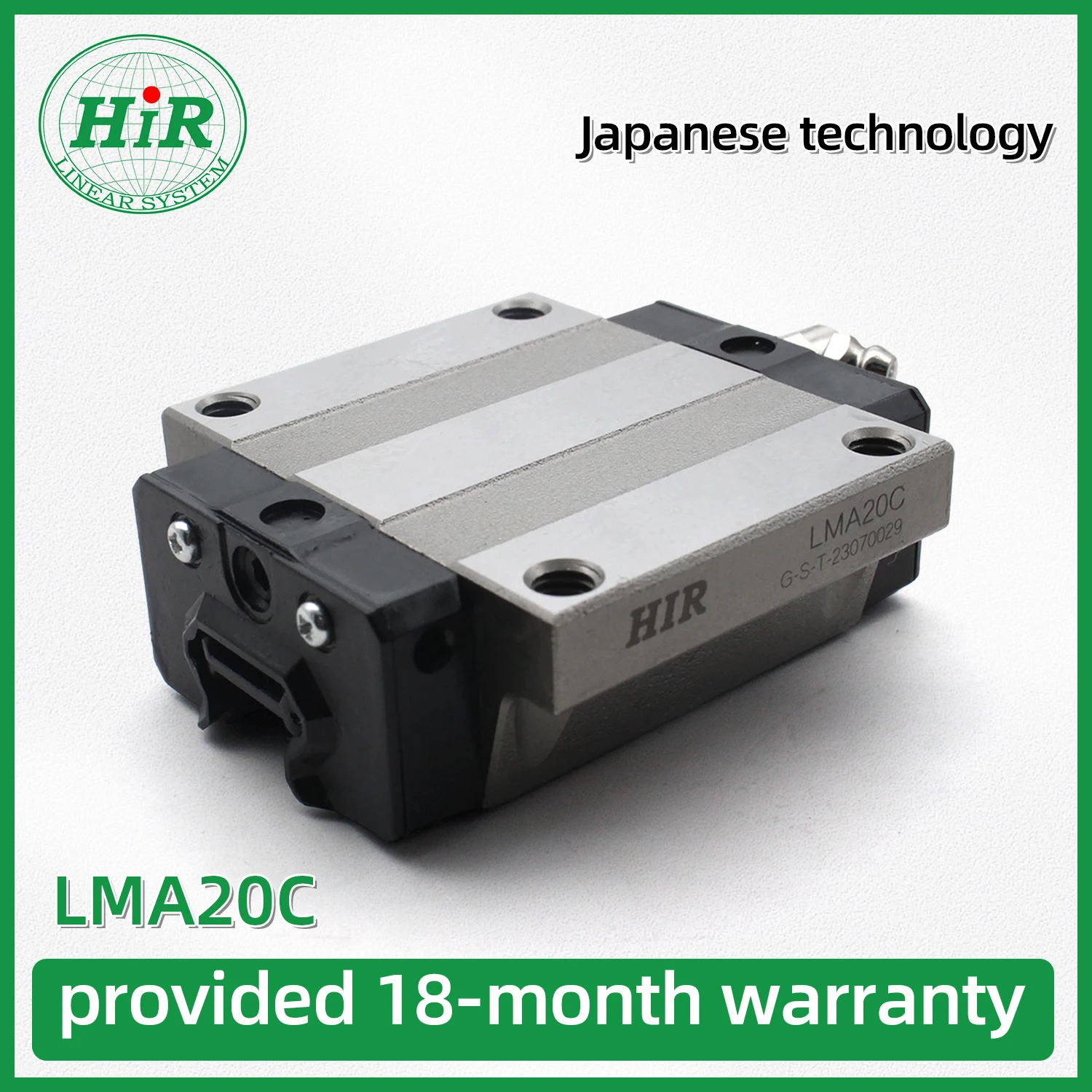 

HIR Linear Rail HSR 20 HSR20C HSR20C1UU HSR20C1SS Linear Bearings Slide Block For Medical Equipment High-precision Carriage Hot