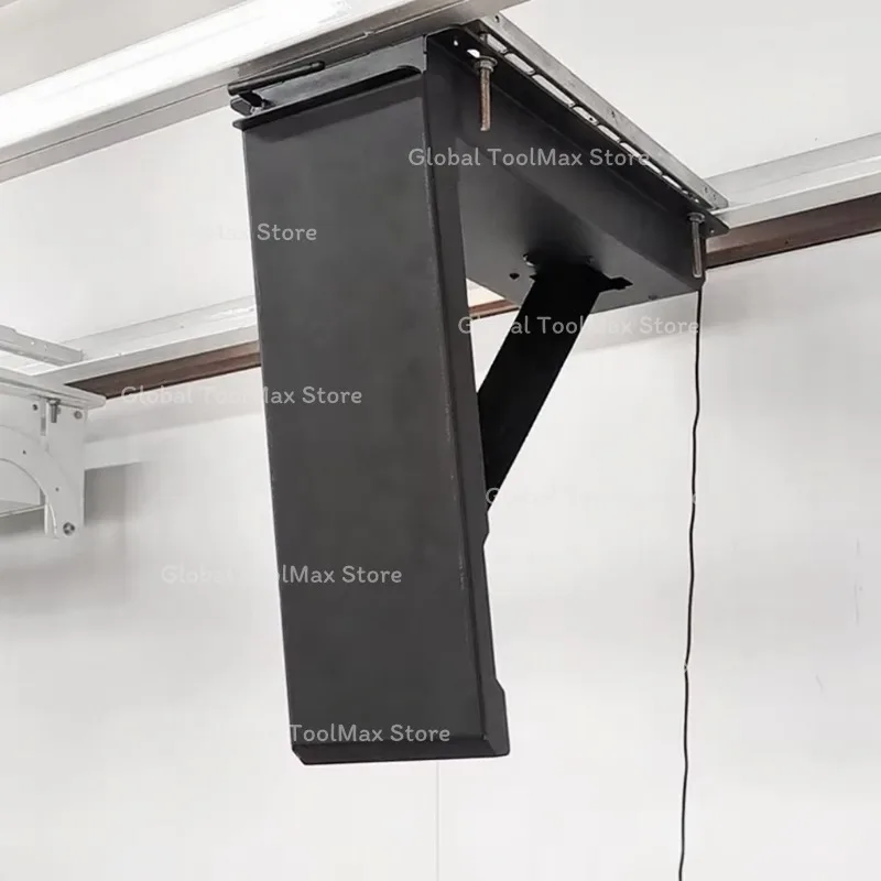 80KG Concealed Electric Pull down Flip up TV Lift Stand 32-85inch Wall Mount Electric Ceiling TV Lift Durable TV Mounts & Carts