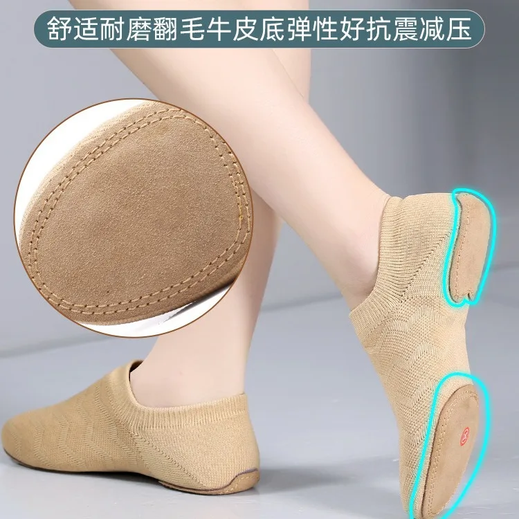 Chaussures d'aérobic professionnelles pour équipe de pom-pom girl, chaussures de danse d'intérieur pour enfants et adultes, entraînement à semelle souple pour femmes, danse moderne DN