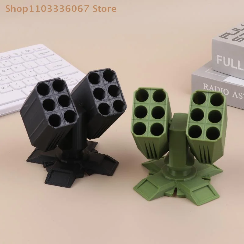 [Y]3D Printed Missile Shaped Pen Holder Creative Anti-aircraft Missile Launcher Pen Stand Desktop Organizer Home Office Decorati
