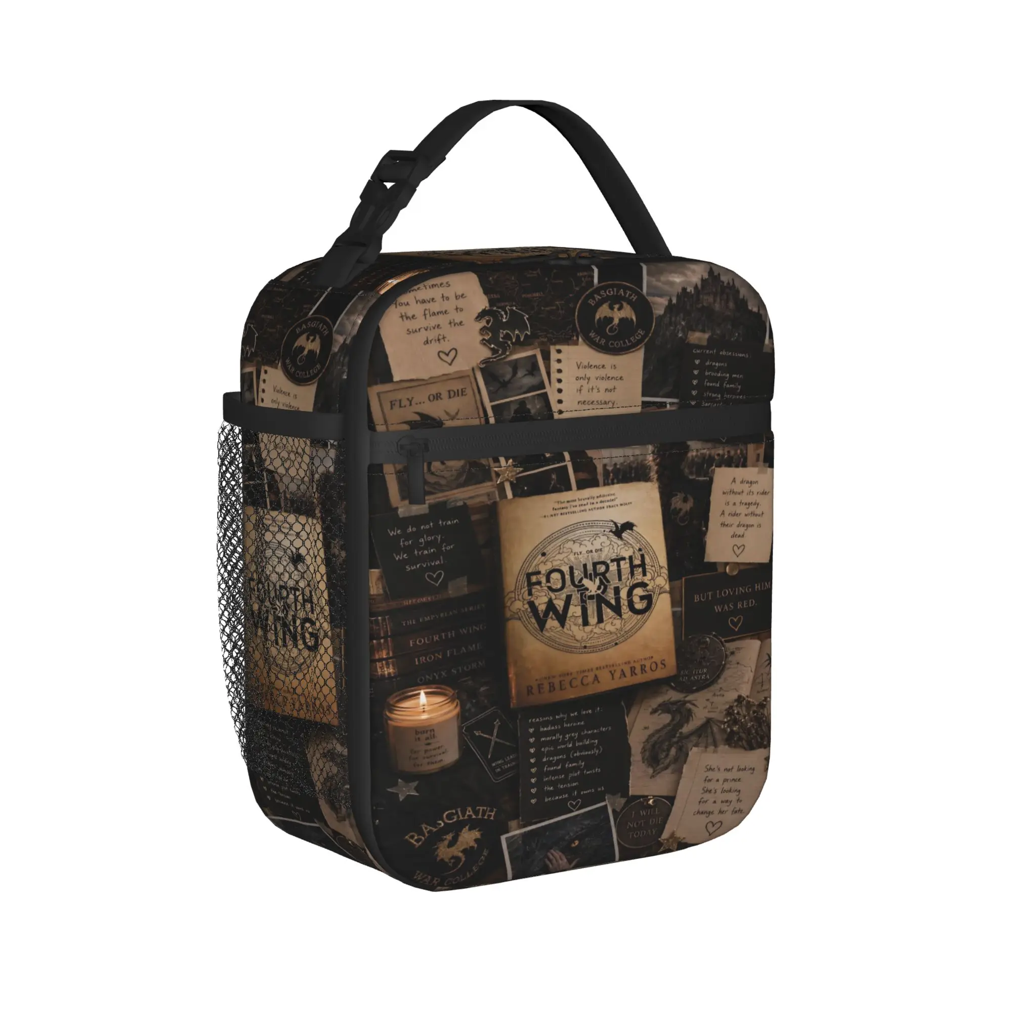 Lunch Box F-Fourth W-Wing Dragon Merch  Storage Food Box New Arrival Cooler Thermal Bento Box For Outdoor