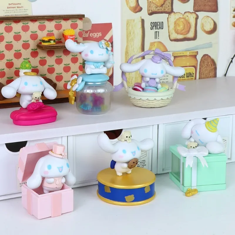 Figurka Sanrio Jade Cinnamon Dog Kulomi, prezent na Walentynki, urocza ozdoba, modny zabawka, blind box, prezent dla dziewczynki