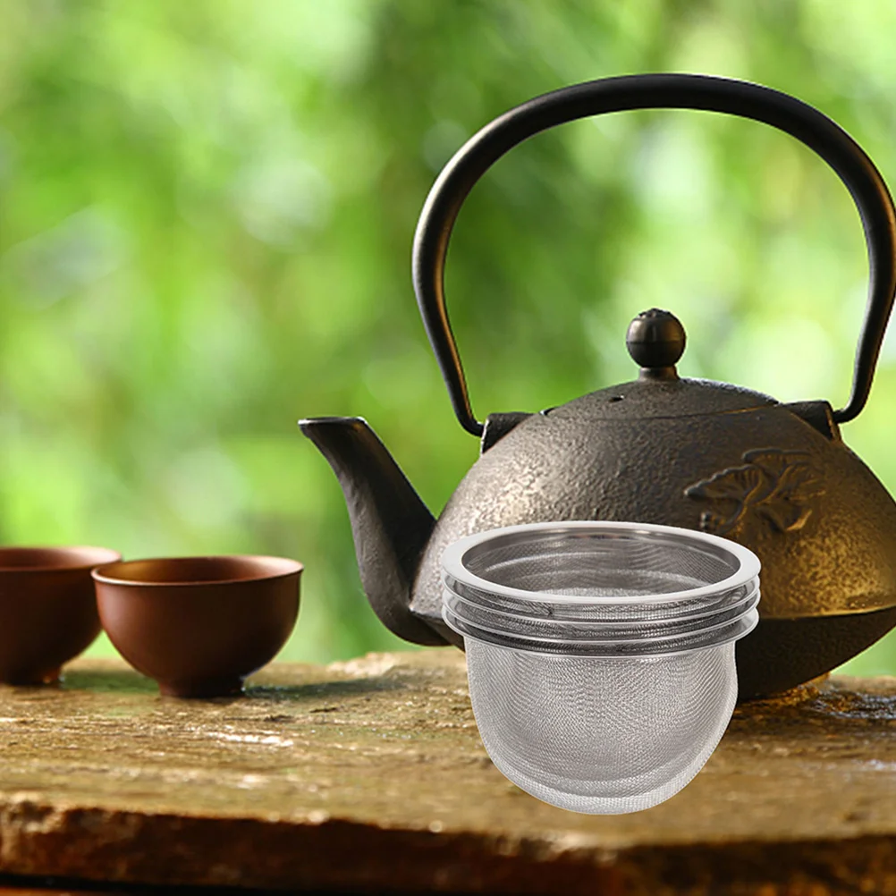 

4pcs Stainless Steel Tea Infuser Mesh Strainer For Teapot Fine Filter Reusable Loose Leaf Tea Basket Coffee Steeper