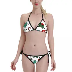 Christmas  Sexy Bikini 2023 Women's Swimsuit Thong Set Beachwear