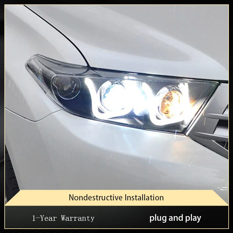 Headlights For Toyota Highlander 2012-2014 LED Headlamp 2014 Newest Design DRL Projector Lens Signal light Tool Accessories