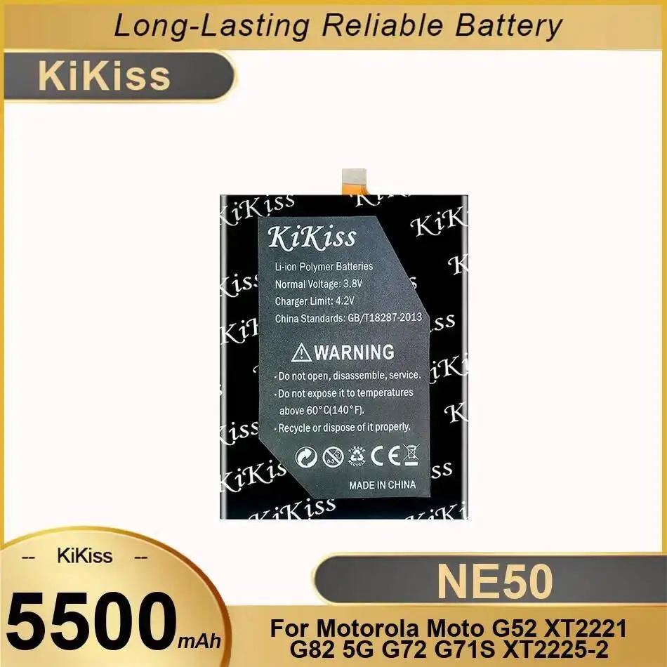 

5500Mah For Motorola Moto G52 XT2221 G82 5G G72 G71S XT2225-2 High-Efficiency Mobile Phone Battery NE50