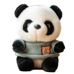 25Cm Schattige Panda Knuffel Chinese Nationale Schat Chuanhoodie Trui Pop Festival Cadeaus Voor Kinderen Verjaardagscadeaus