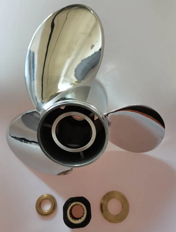 16X18 R/L  OUTBOARD PROP  Stainless Steel  Propeller Interchangeable 3 BladesMARINE PROPELLER