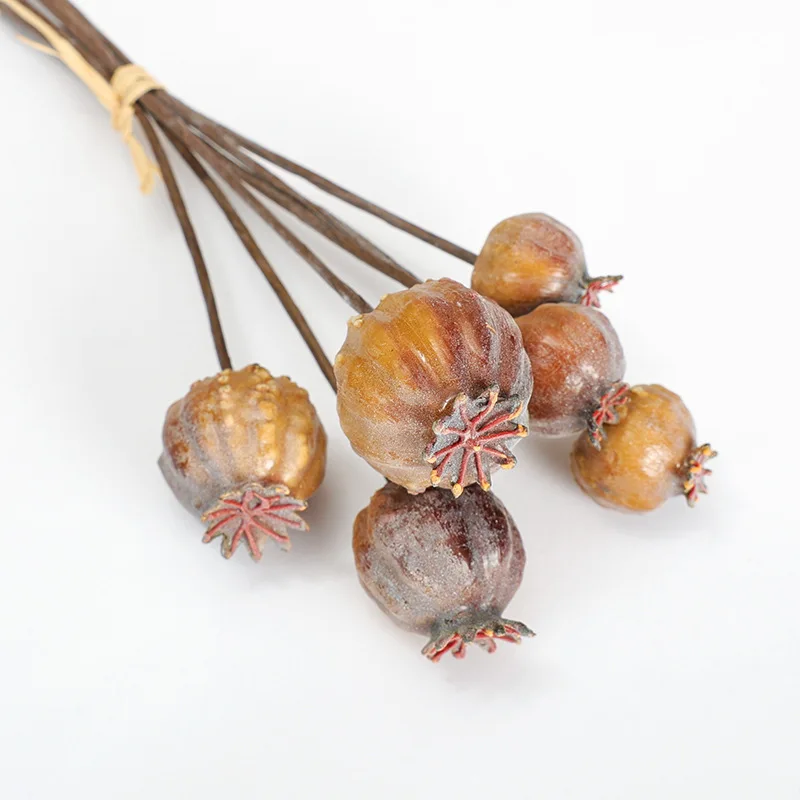 

5 шт. искусственные цветы мак фрукты Diy букет аксессуары свадебные украшения искусственные растения домашний декор вечерние цветочная композиция