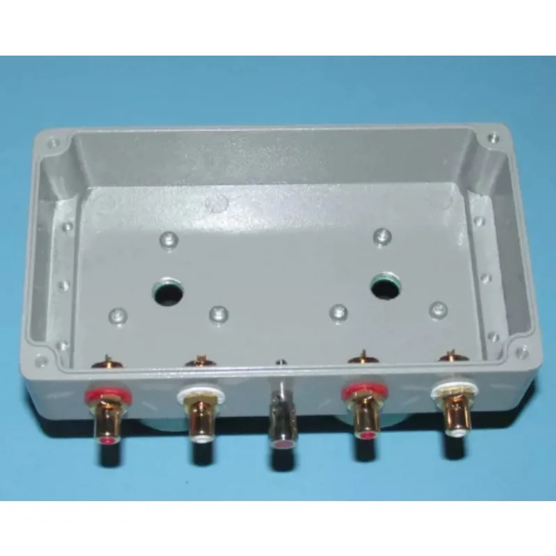 DIY MC Phono Step-Up Transformer Chassis, Passive Preamplifier Enclosure with RCA Terminals,