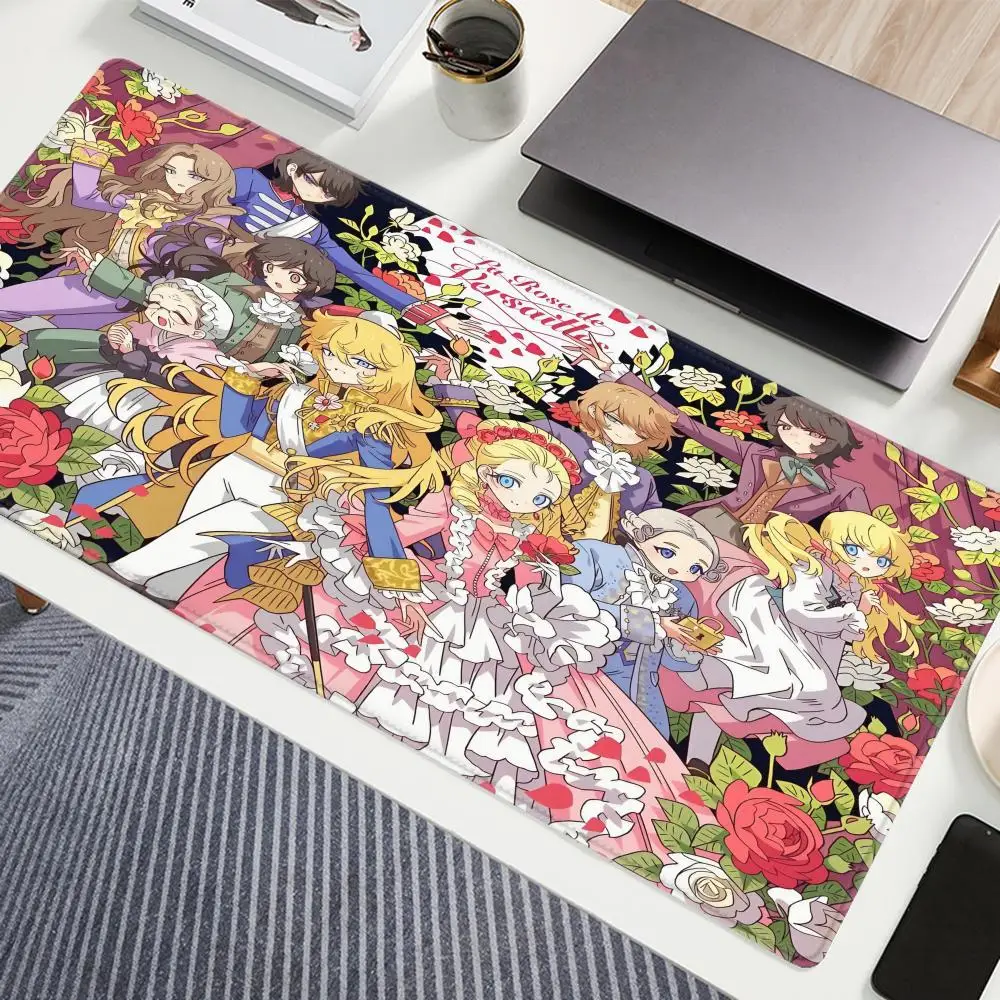 

The Rose Of V-Versailles Anime Mousepad Mouse Mat Desk Mat With Pad Gaming Accessories Prime Gaming XXL Keyboard Pad Padding M