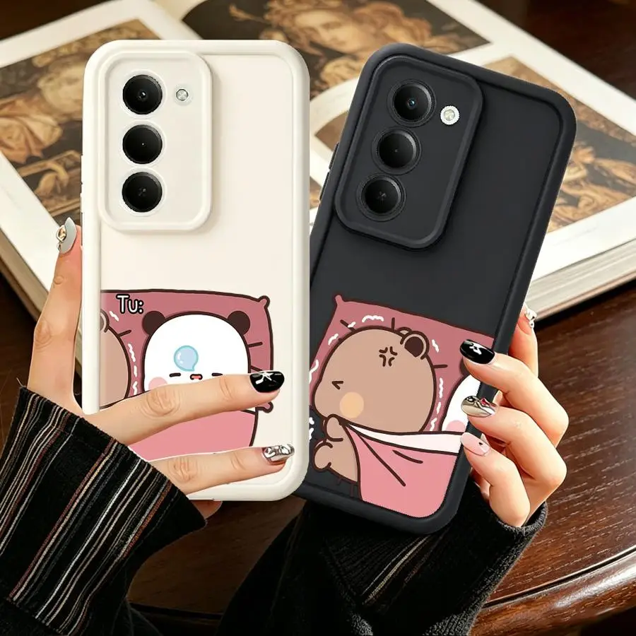 Case for Samsung Galaxy A15 A16 A12 A13 A26 A32 A56 A35 A34 A23 Phone Cover A36 A71 A72 A53 A54 A51 A73 Cute DUDU BUBU Couple