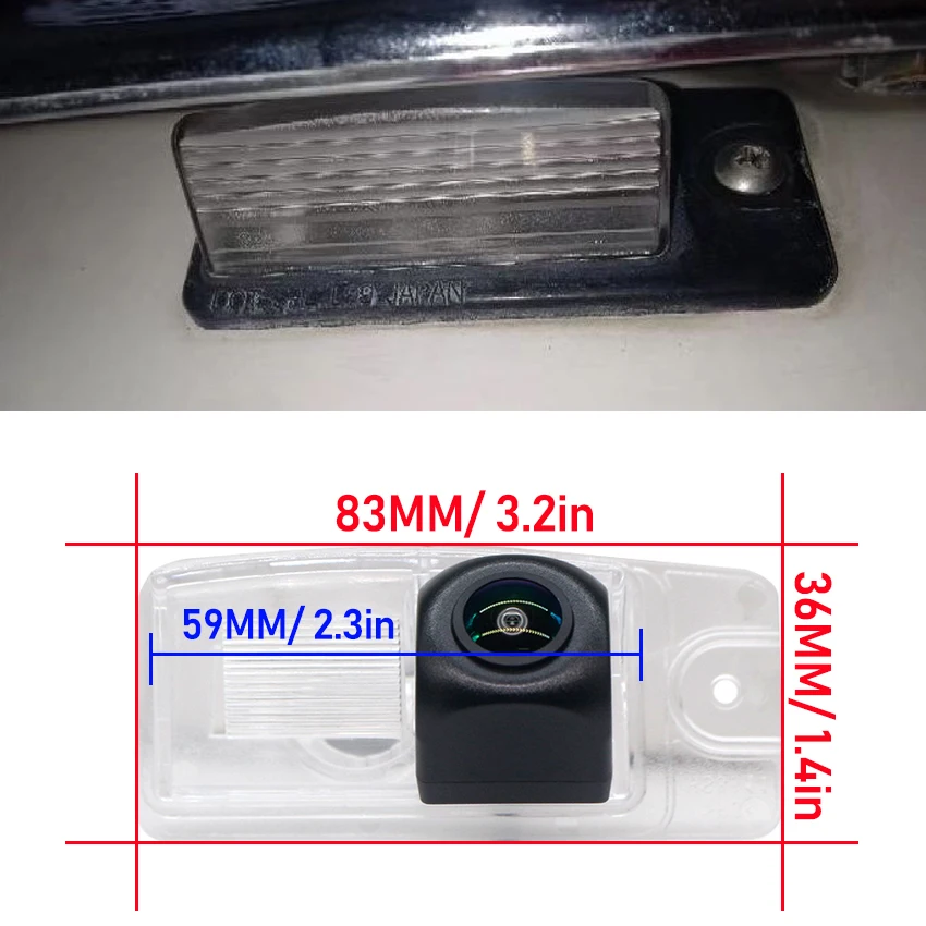 170° Fisheye CCD AHD Rear View Camera For Nissan GT-R 2007~2011 Cube Z11 Z12 2002~2017 Skyline V35 Z34