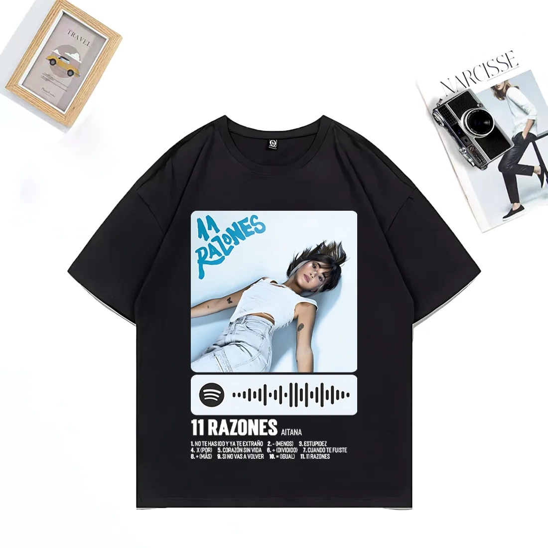 

Singer Aitanas Ocana Graphics T-shirt Men women Top vintage Hip Hop streetwear Tee shirt Fashion Cotton short sleeve NEW TShirts