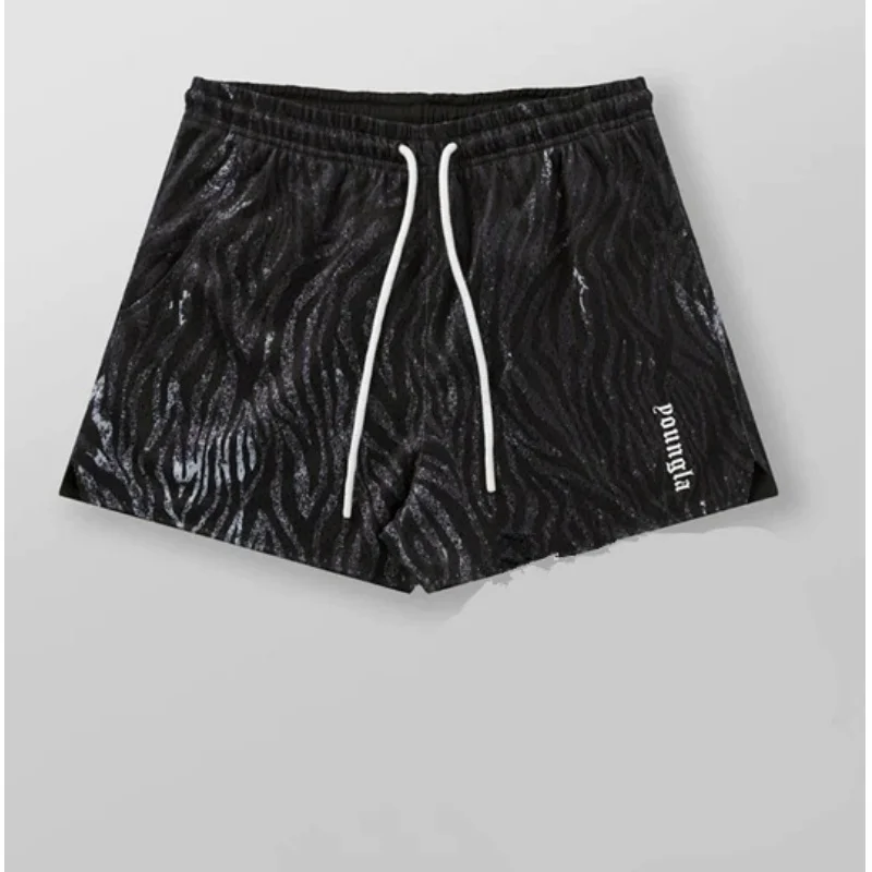 

The 2025 new muscle fitness, sports and casual mesh breathable shorts for running, basketball and weightlifting American-style p