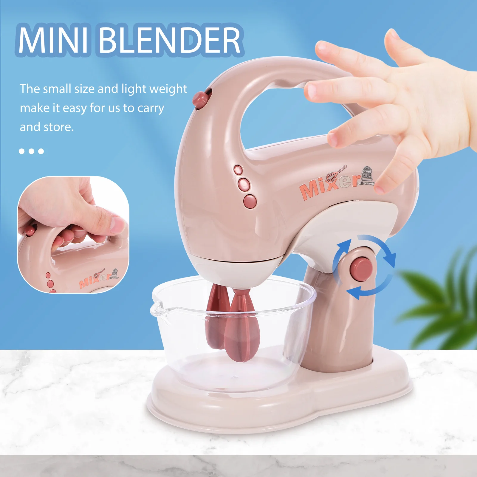 プラスチック製のシミュレーションミキサーかわいいミニキッチン家電ごっこ遊び教育用調理ツール子供用ミキサーおもちゃ子供のおもちゃ