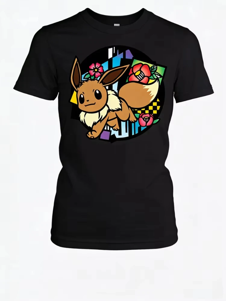 camiseta-masculina-de-manga-curta-bandai-nova-pokemon-genie-eevee-com-estampa-de-anime-de-alta-qualidade-solta-e-confortavel-para-pais-e-filhos